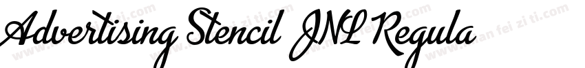 Advertising Stencil JNL Regular字体转换